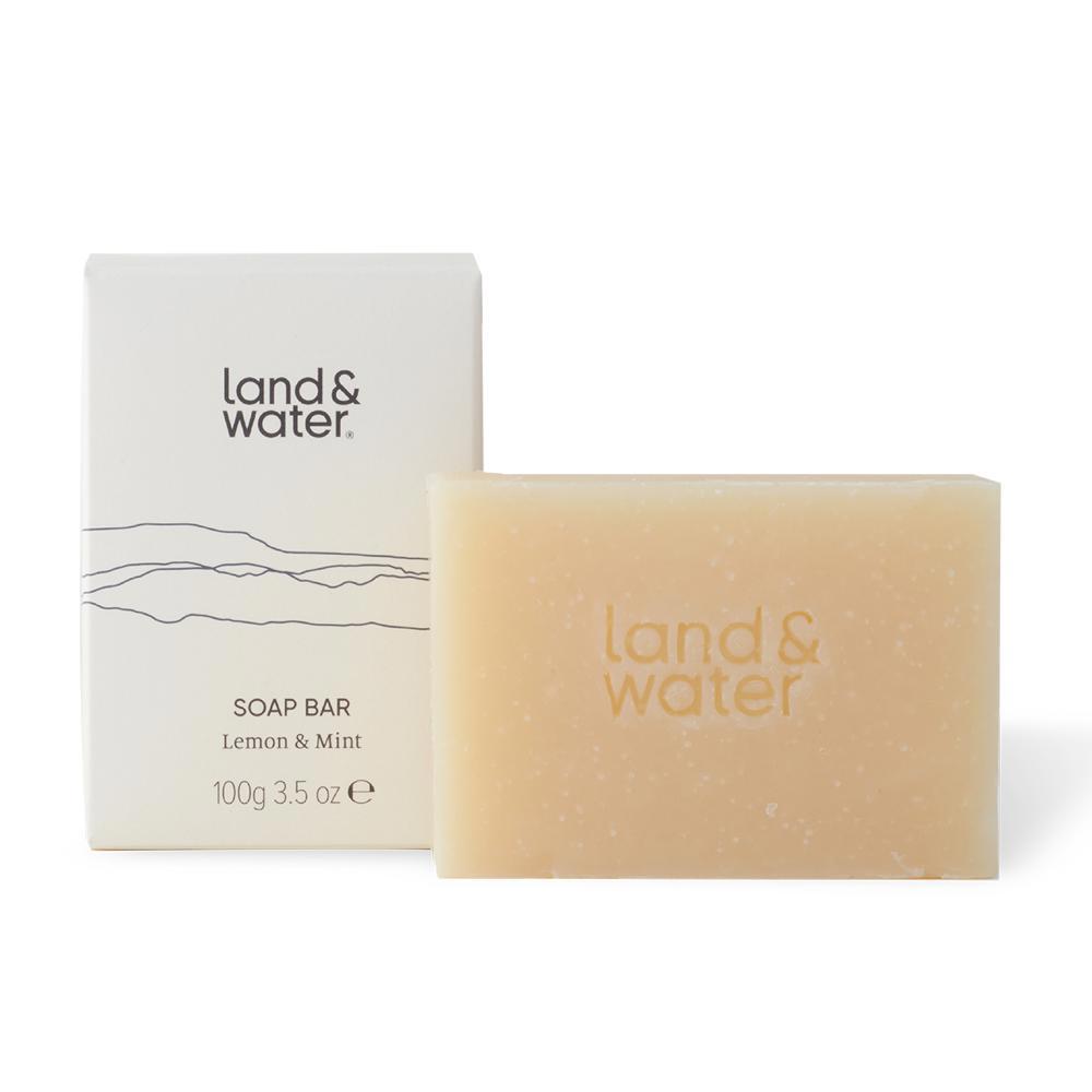Land & Water Lemon & Mint Soap Bar 100g
